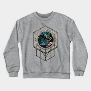 Awesome steampunk hammerhead shark Crewneck Sweatshirt